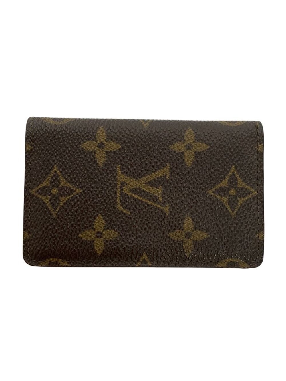 LOUIS VUITTON Organizer de Poche Monogram Canvas Leather Brown